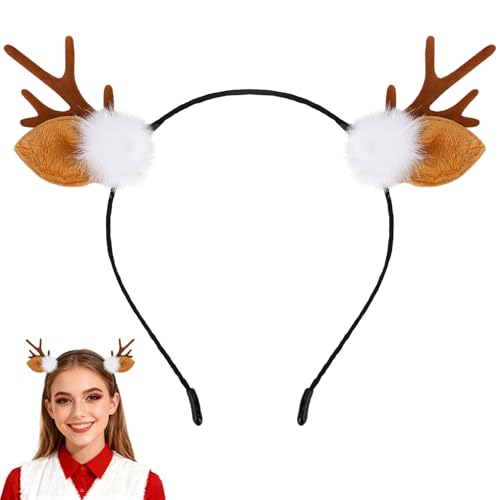 Deer Antlers Christmas Headband Reindeer Horns Costume Hair Accessory