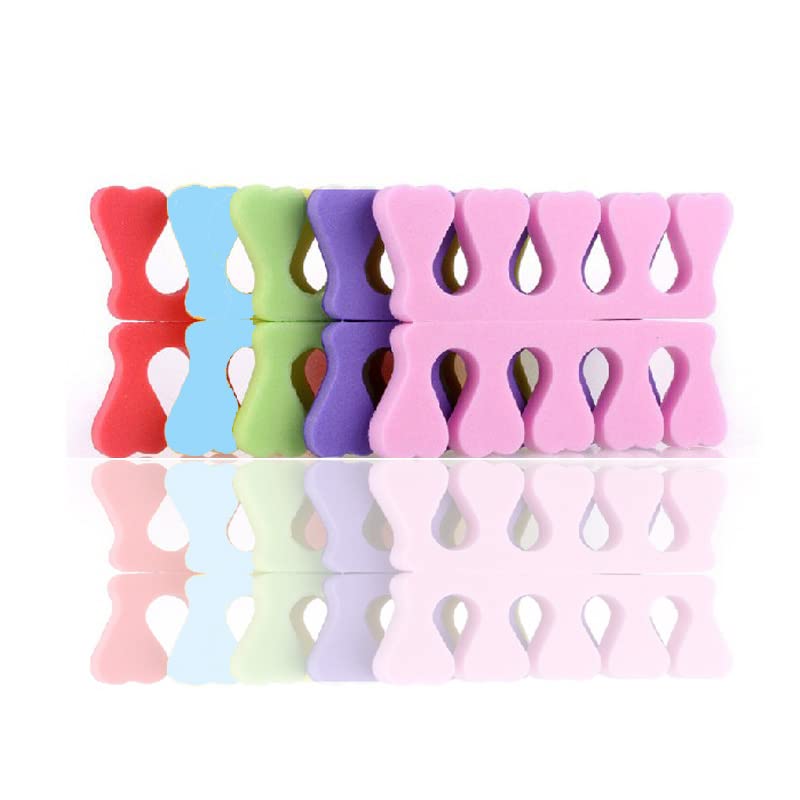 LEYNLEEY Disposable Foam Toe Separators 20pcs for Pedicure & Nail Polish