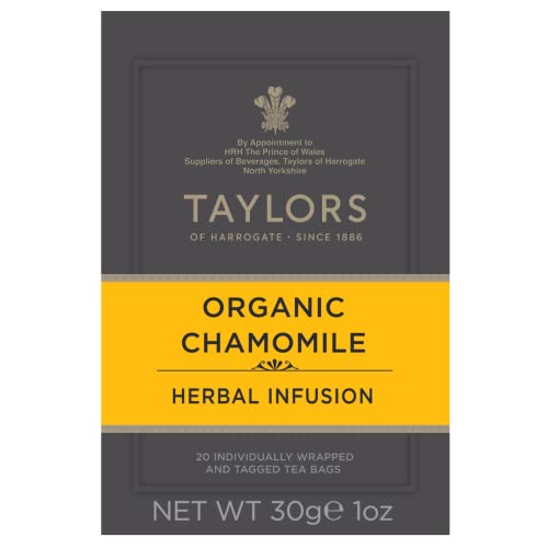 Taylors of Harrogate Organic Chamomile Herbal Tea - 20 Count (Pack of 2)