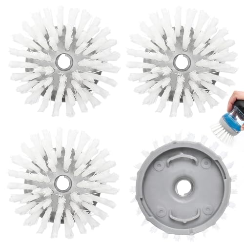 Gray 4 Pack Dish Brush Refill Heads for OXO Soap Dispensing Dish Scrubber
