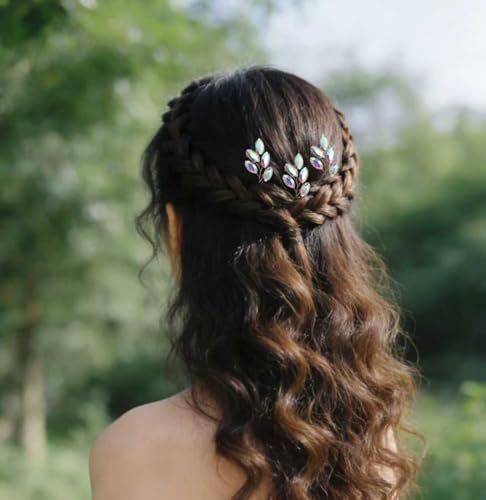 Crystal Wedding Hair Pins 3 Pcs Rhinestone Bridal Hair Accessories