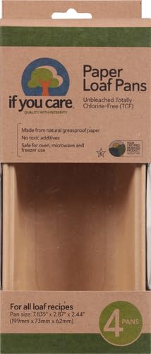 If You Care FSC Certified Paper Loaf Baking Pans, 4 Count (Pack of 6)