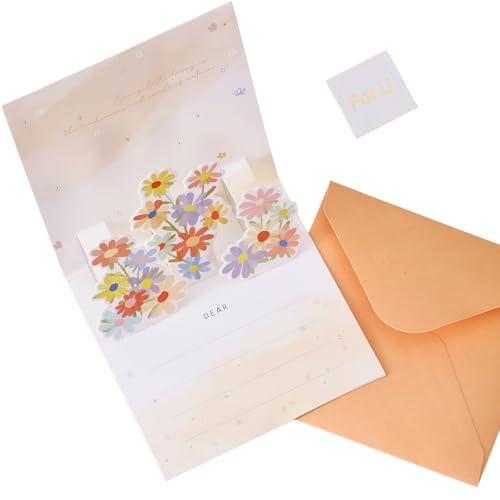 3D Flower Pop-Up Greeting Card - Perfect for All Occasions