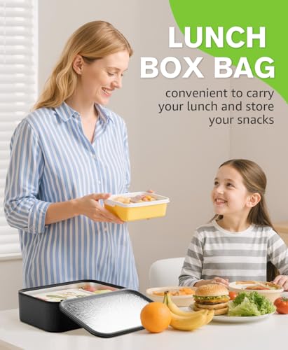 Neverwhy 5L Insulated Lunch Bag - Compact Thermal Cooler for Work & School