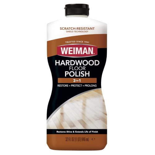 Weiman Wood Floor Polish & Restorer - 32 Ounce for High-Traffic Hardwood