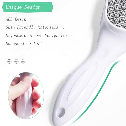Nano Glass Foot File and Callus Remover for Hard Skin (White)