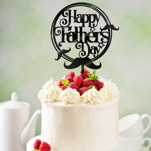 Happy Father's Day Acrylic Cake Topper - Best Dad Decoration