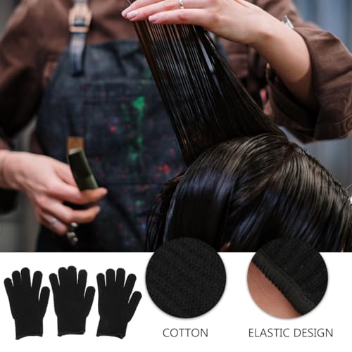 MERRYHAPY Heat Resistant Gloves for Hair Styling 3 Pack Heat Proof Gloves