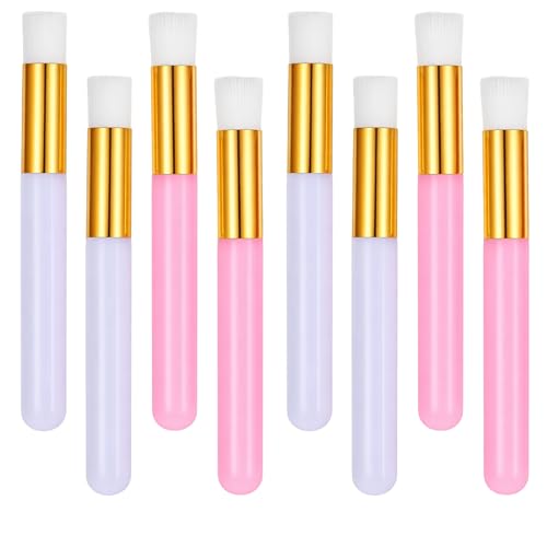 Zelphvt 8 Pcs Lash Shampoo Brushes for Eyelash Cleansing and Blackhead Removal