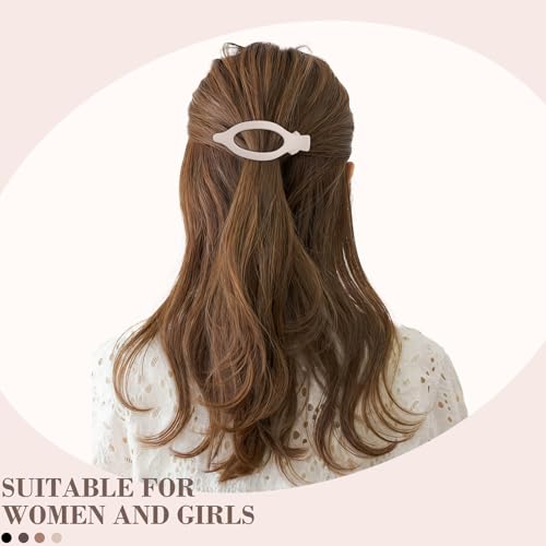 WHAVEL 10 Pcs Flat Hair Claw Clips Matte Neutral Hair Accessories for Women