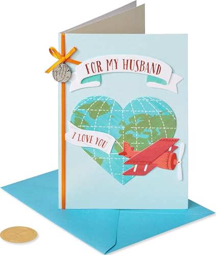 Papyrus Birthday Card for Husband - Partner in Life Design, 5 x 7 Inches