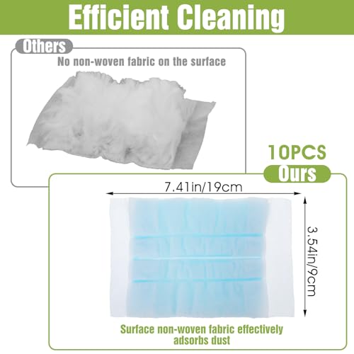 Heclia Disposable Duster Refills - Heavy Duty, 10 Pack for Multi-Surface Cleaning