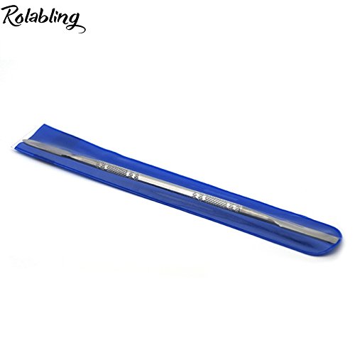 Rolabling Stainless Steel Double Sided Makeup Spatula & Mixing Rod 7.2 Inch
