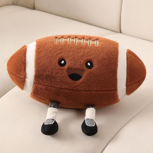 KUCCO 11-Inch Football Pillow with Legs - Plush Stuffed Animal