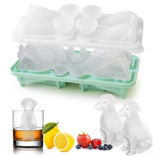 Labrador Dog Ice Cube Tray - Silicone Molds for Whiskey & Cocktails
