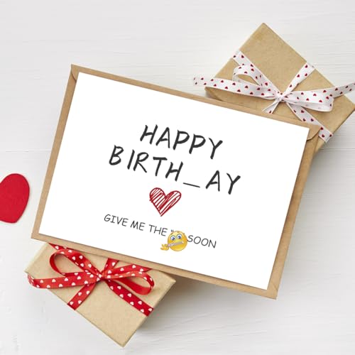 Funny Birthday Card for Husband & Boyfriend - Cheeky Humor