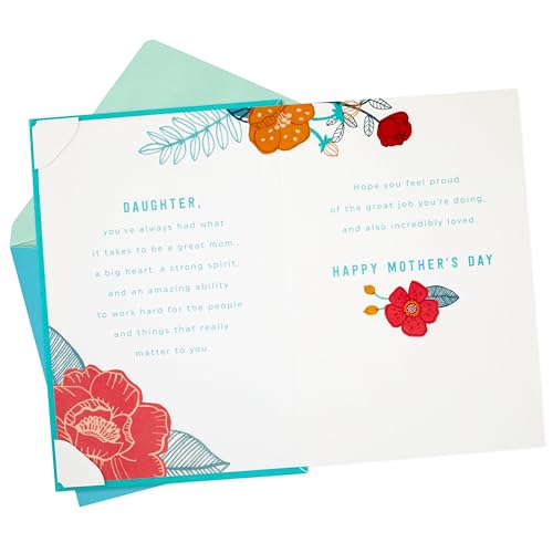 Hallmark Mother's Day Greeting Card for Daughter with Hangable Wall Art Print