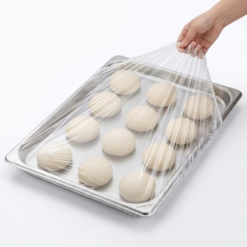 30Pcs Extra Large Elastic Food Covers for Sheet Pans - BPA-Free