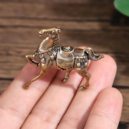 Brass Horse Figurine Set - Vintage Collectible Art Sculptures