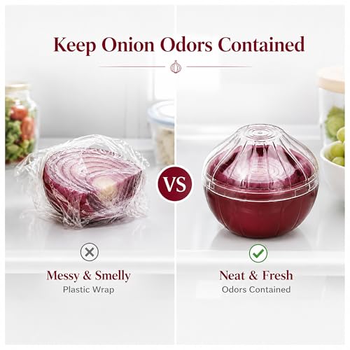 Onion Keeper Container - Reusable Storage for Fresh Onions