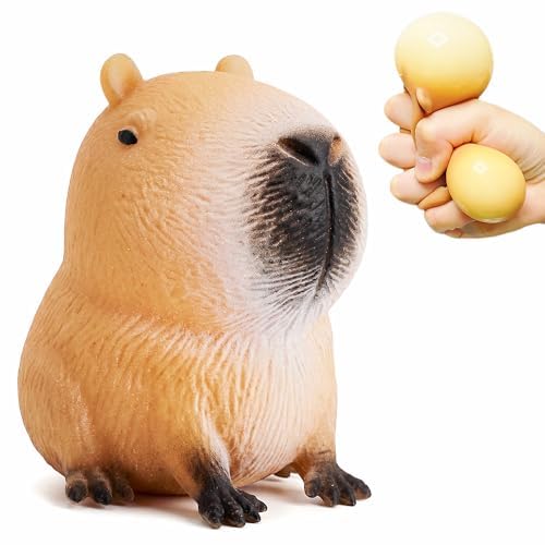 JIAHO Capybara Stress Balls - Cute Animal Fidget Toys for Anxiety Relief