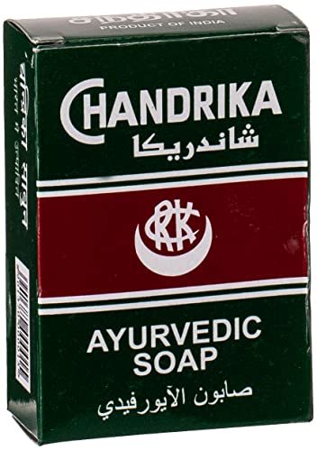 Chandrika Ayurvedic Bar Soap - 100% Natural Organic Herbal Soap 2.64 Oz