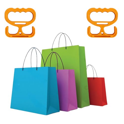 JIUANODD Plastic Shopping Bag Handle with Ergonomic Grip – Heavy-Duty Carrier