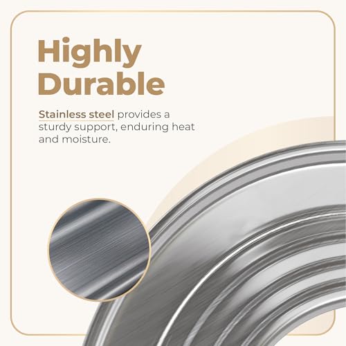 Prime Home Direct Stainless Steel Steamer Ring for Bamboo Baskets