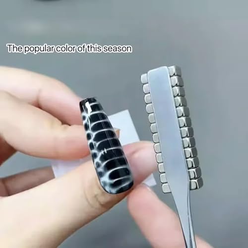 12-Piece Cat Eye Nail Magnet Set for Gel Polish Nail Art Design Tools