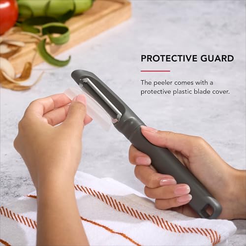KitchenAid Serrated Vegetable Peeler - Charcoal Gray, 7.9 Inch