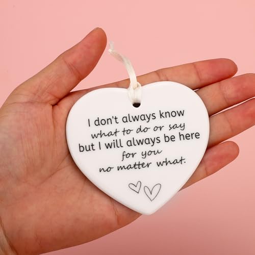 Ceramic Heart Keepsake Plaque - Friendship Gift for Women