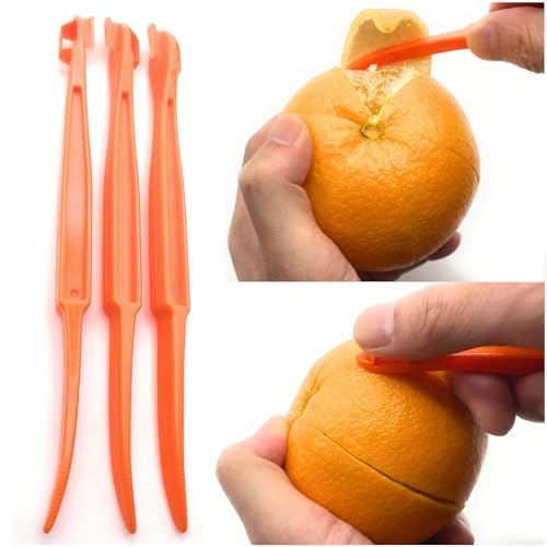 3-Pack Citrus Peeler Tools for Oranges, Lemons & Mandarins