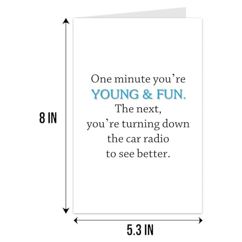 Funny Birthday Card for Men & Women - Hilarious Greeting Card