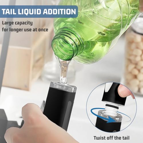 AMFUN Soap Dispensing Dish Brush with Scrubber for Kitchen Cleaning