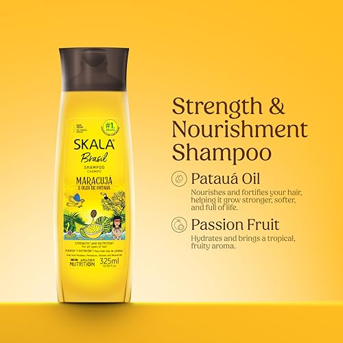 SKALA Brasil Maracujá & Patauá Shampoo 10.99 oz - Sulfate-Free Vegan Hair Care
