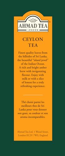 Ahmad Tea Ceylon Loose Leaf Black Tea 454g - Rich Amber, Zesty & Caffeinated