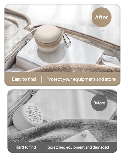 Beige Compact Carrying Case for Babelio White Noise Machine