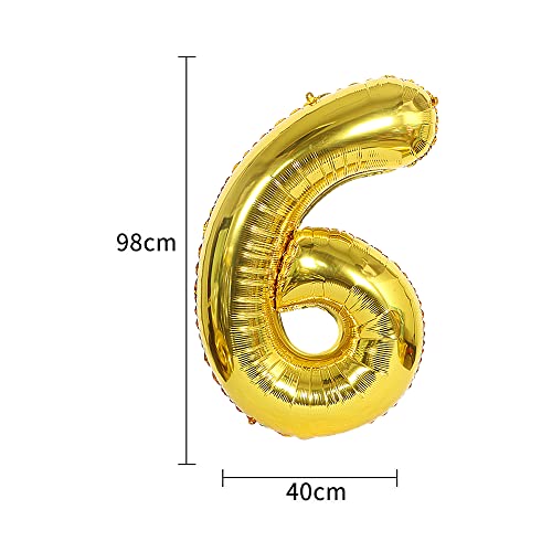 Gold 60th Birthday Decoration Kit with Banner & Balloons