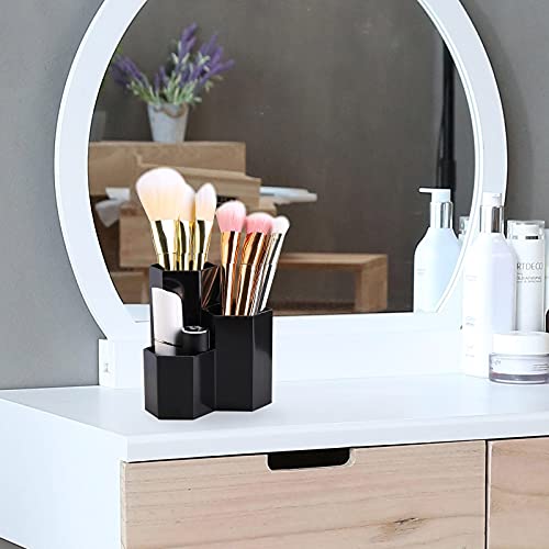 LoveBB 3-Slot Makeup Brush Holder - Durable Plastic Cosmetic Organizer