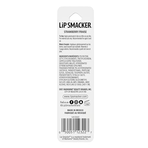 Lip Smacker Rolly Strawberry Roller-Ball Lip Gloss & Hydrating Shine