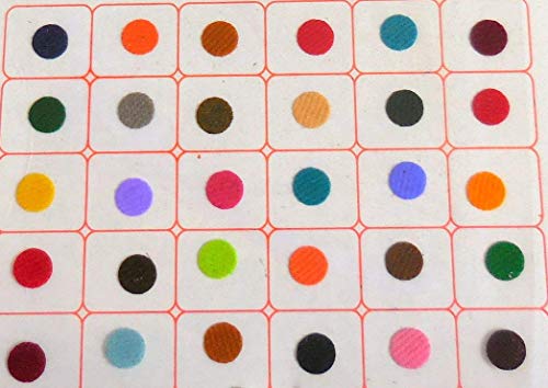 IS4A Velvet Bindi 360 Pcs Multicolor Round Dot Forehead Stickers
