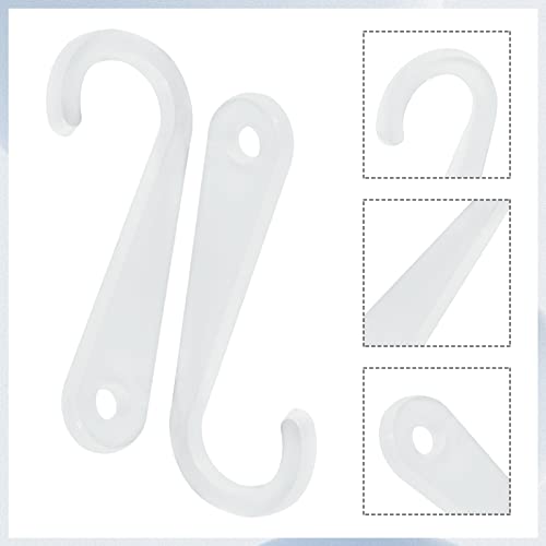500 Pcs Clear J Hooks for Sock and Hat Display Hanger