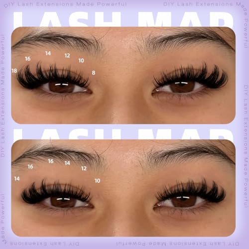 Kiromiro Wispy Lash Clusters DIY Eyelash Extensions 8-18mm 144pcs C Curl