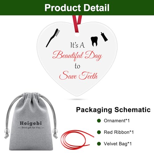 Funny Dentist Christmas Ornament - Perfect Gift for Dental Hygienists
