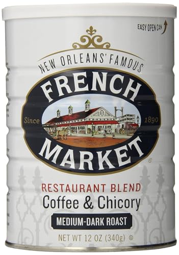 French Market Medium-Dark Roast Ground Coffee 12oz - Chicory Blend