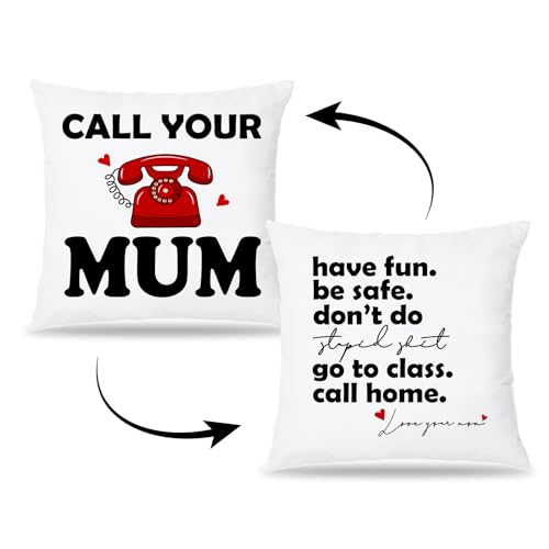 LUKIPOM Funny Mom Pillow Cover 18x18 | Double-Sided Flannel Decor
