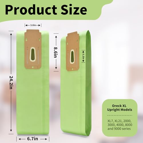 3-Pack Oreck Type CC Vacuum Cleaner Bags for XL Models