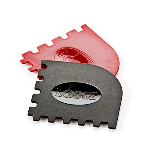 Lodge Grill Pan Scrapers - Durable 2-Pack, Heat Resistant & Dishwasher Safe