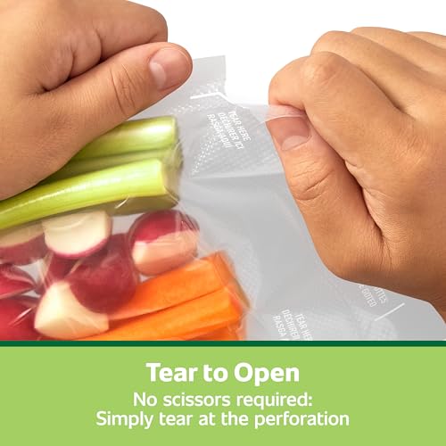 FoodSaver Quart Pre-Cut Vacuum Seal Bags - Easy Tear, 19 Pack