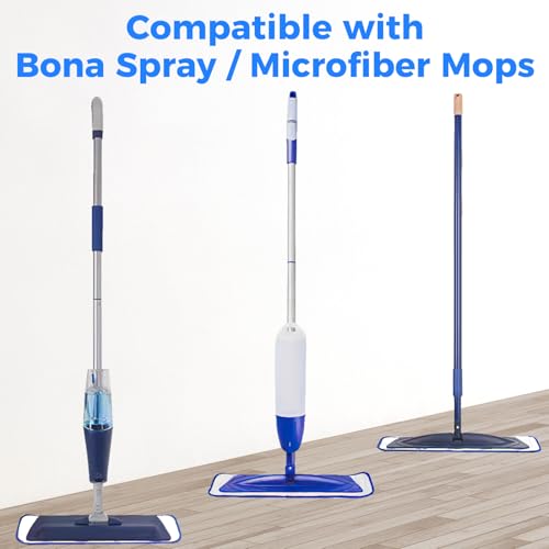 4-Pack 18-Inch Microfiber Mop Pads - Washable Replacement for Bona Mops